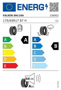 Efficiency label - FALKEN SN110A, SINCERA SN110A 175/65R17